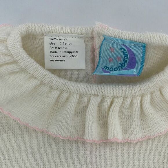 Vintage moonbeams size 24 Mo knit sweater dress - Picture 5 of 12